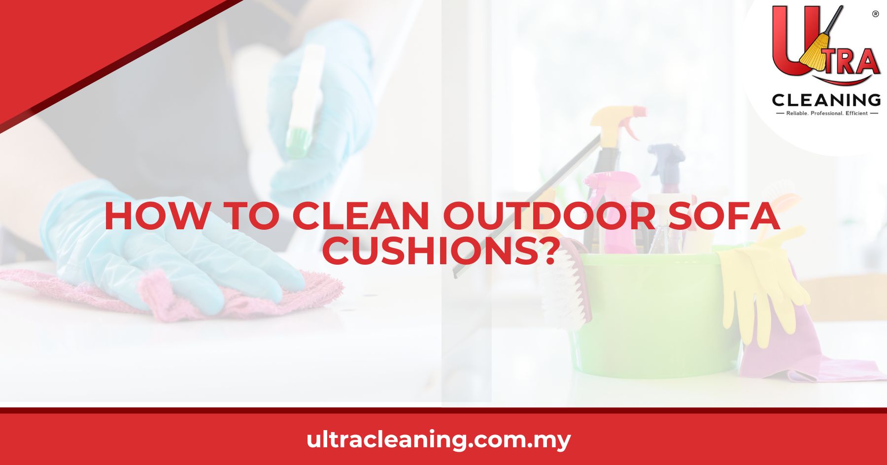 How to Clean Outdoor Sofa Cushions?