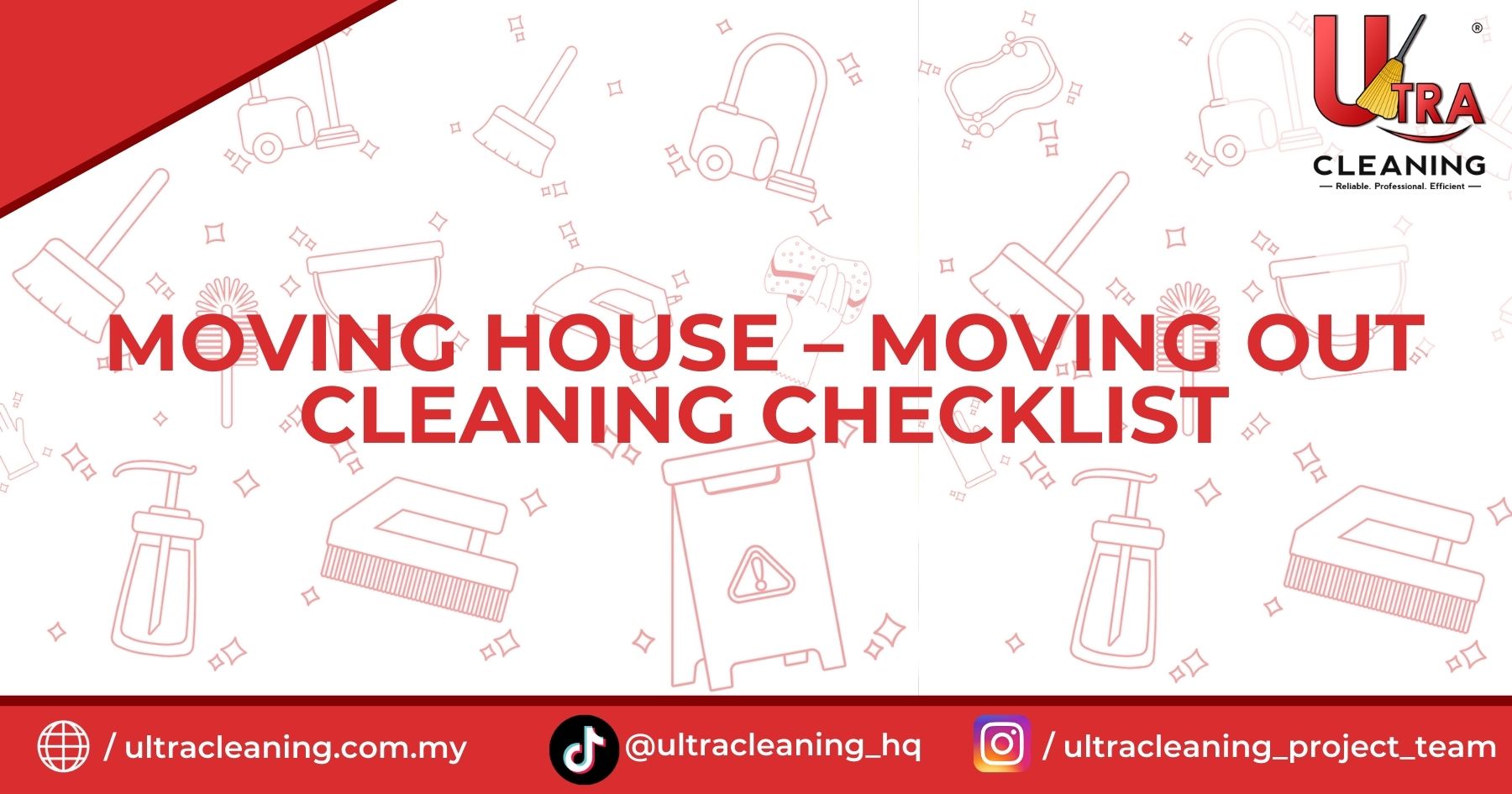 Moving House – Moving Out Cleaning Checklist